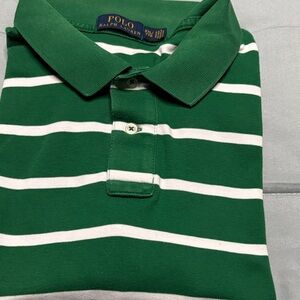 Ralph Lauren Polo in Green and White Stripes
